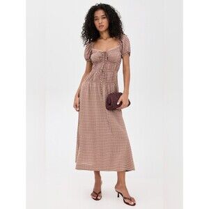 NWT • Reformation Rhett dress in Audrie Check